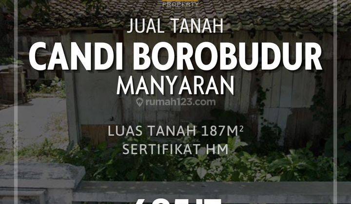 Dijual Rumah Hitung Tanah di Jalan Candi Borobudur  1