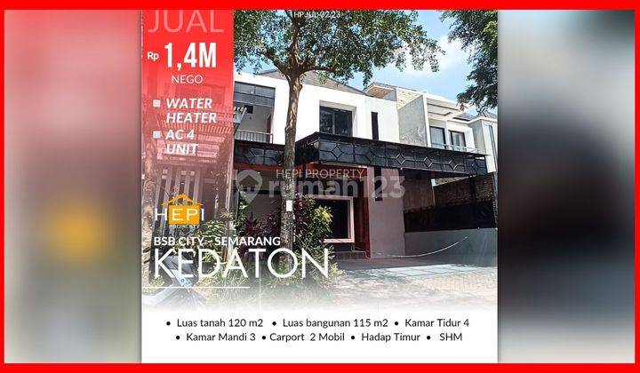 Murah Tenan Rumah di Kedaton BSB City 2 Lantai Cuma 1,4M Saja 1