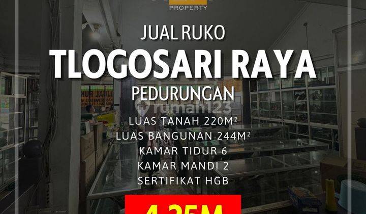 Ruko di Tlogosari Raya Pedurungan Semarang Lokasi Strategis Ramai 1