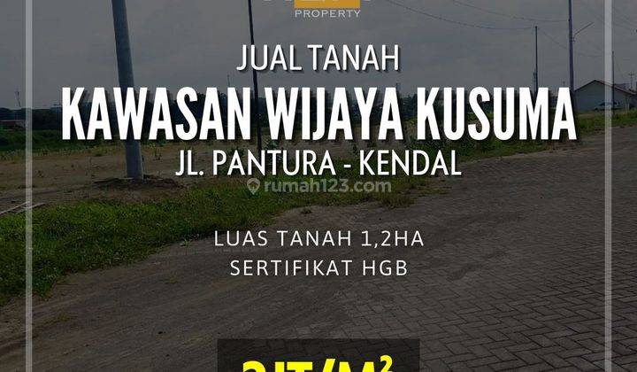 Tanah di Kawasan Industri Wijaya Kusuma Pantura Kendal Semarang  1