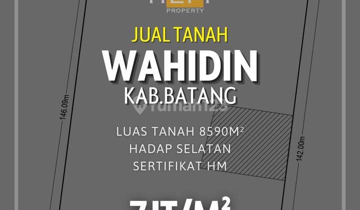 Tanah Luas di Wahidin Kab.Batang 1