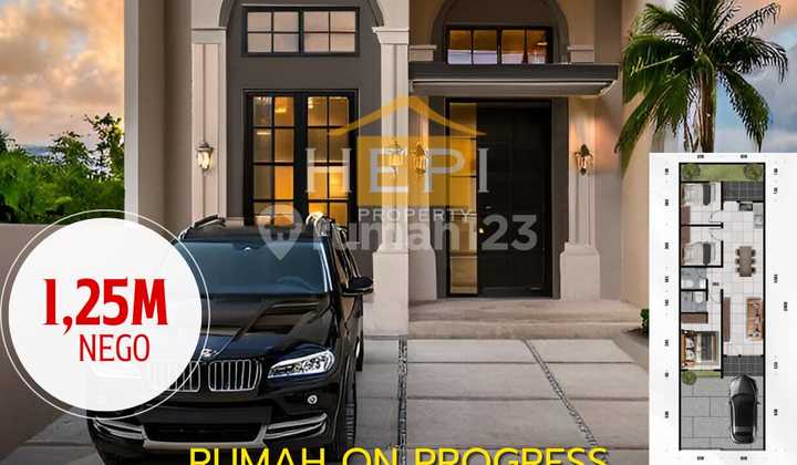 Rumah On Progress Rumah baru American style Tanah Mas Semarang 1