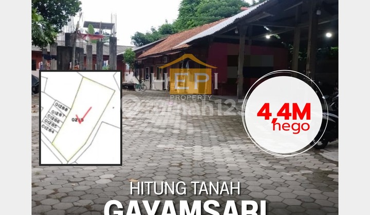 Rumah dan tempat usaha hitung tanah di Gayamsari Semarang 1
