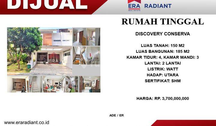 Rumah di Discovery Conserva Bintaro Jaya  1