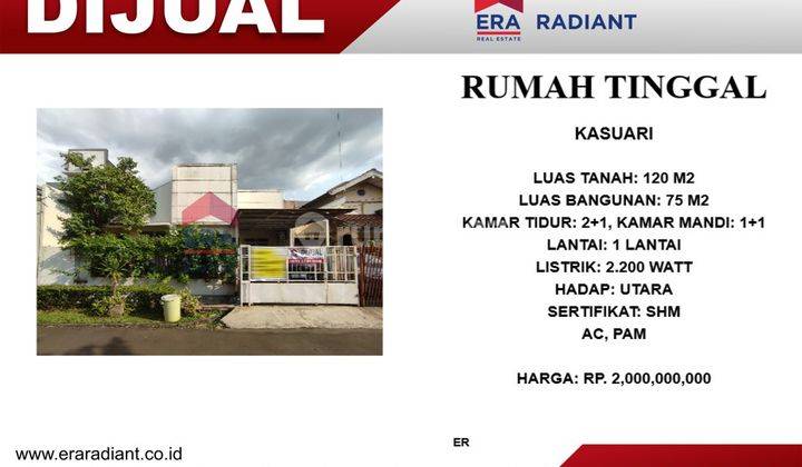 Rumah di Kasuari Bintaro jaya sektor 9  Tangerang Selatan  1