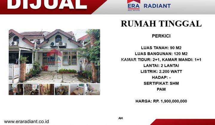 Rumah di Perkici sektor 5 Bintaro Jaya Tangerang Selatan  2