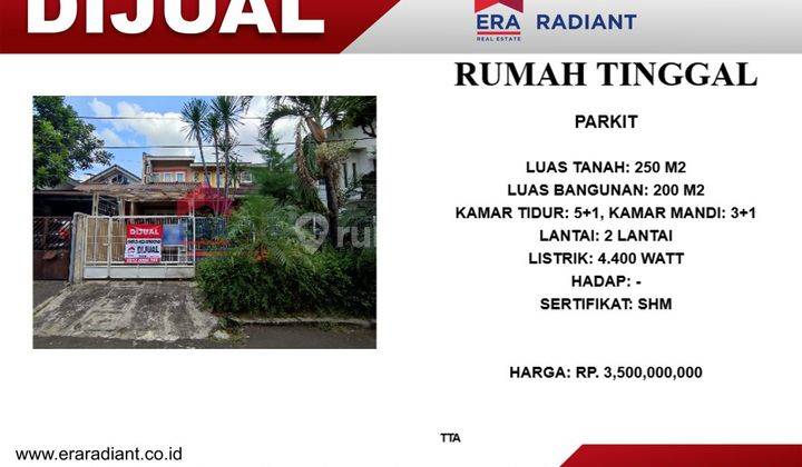 Rumah di Parkit Sektor 2 Bintaro jaya Tangerang Selatan  2