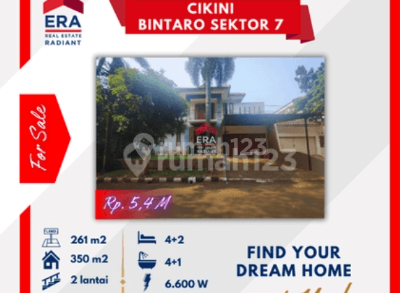 Rumah di Cikini Sektor 5 Bintaro Jaya, Jakarta Selatan 1