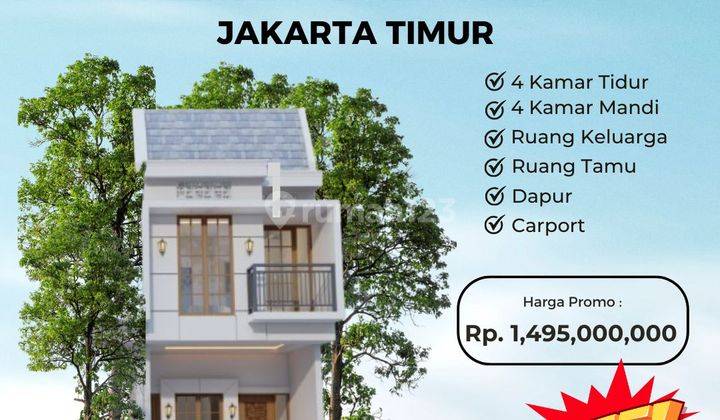 Dijual Rumah On Progres Di Klender Duren Sawit Jakarta Timur Dekat Stasiun Kereta Api 1