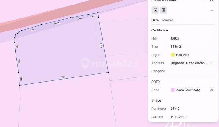 Freehold Exceptional Prime Land In Gwk Ungasan 11.93 Are 2