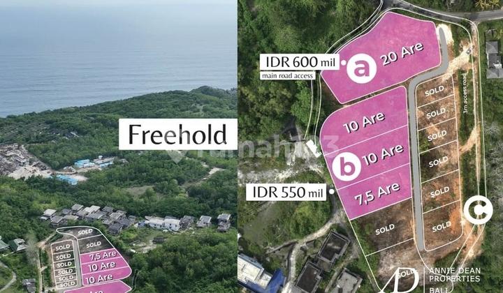 FREEHOLD LAND IN PECATU WITH OCEAN VIEW - PRIME FOR VILLA DEVELOPMENT FREEHOLD LAND IN PECATU WITH OCEAN VIEW - PRIME FOR VILLA DEVELOPMENT