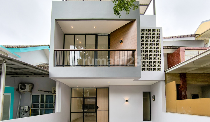 Rumah Baru Modern Minimalis Siap Huni di Mahagoni Park, Graha Bintaro 