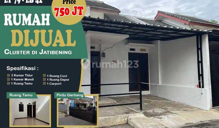 Rumah Dijual Jatibening dalam Cluster Kemangsari indah 1