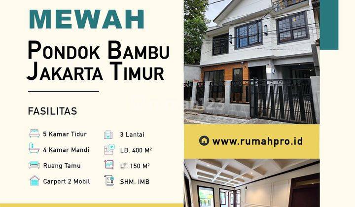 Dijual Rumah di Pondok Bambu Jakarta Rumah Mewah Design American 1