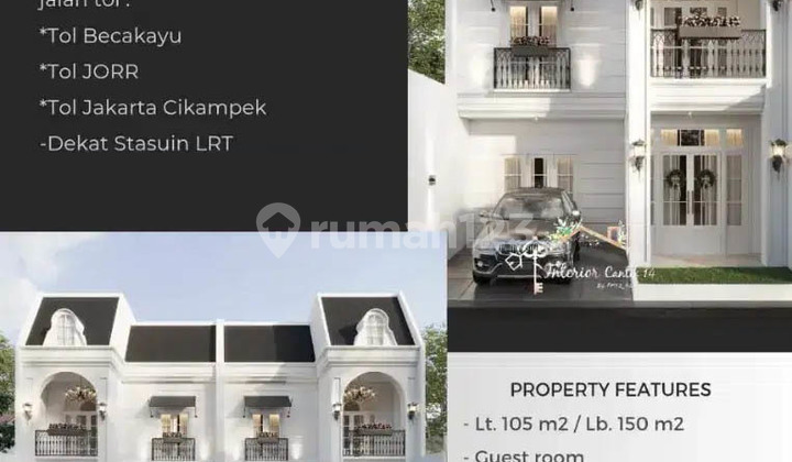 Rumah di Caman Kalimalang Siap Huni Model American Classic 2
