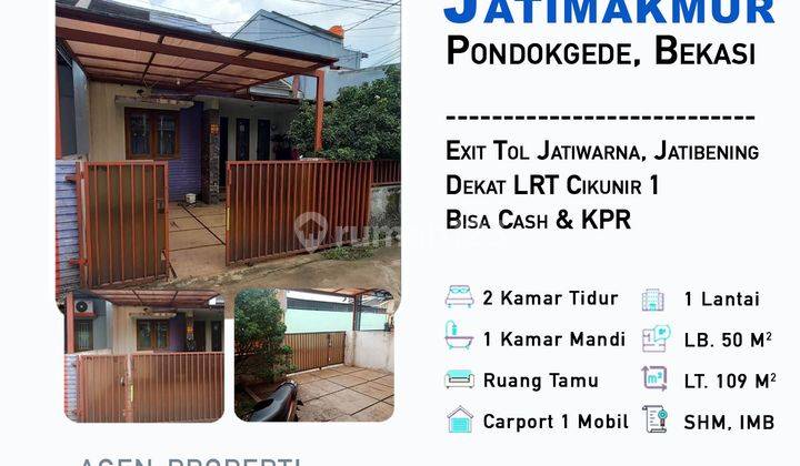 Rumah Dijual di Jatimakmur Tol Jatibening Jatiwarna Bisa Kpr 1