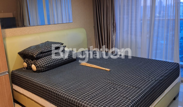 kamar tidur di sewakan apartemen cantik di