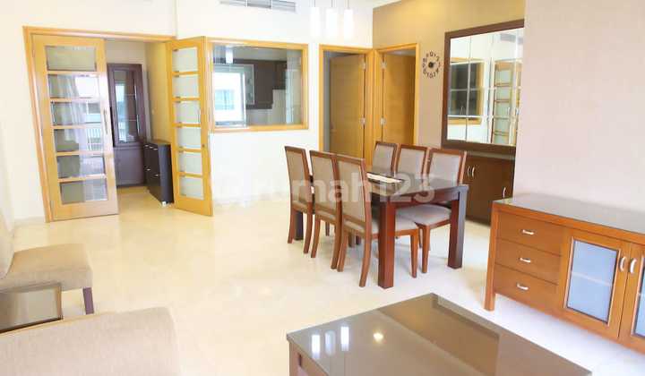 Sewa Apartemen Senayan Residence 3 Bedroom Lantai Tinggi Furnished 1