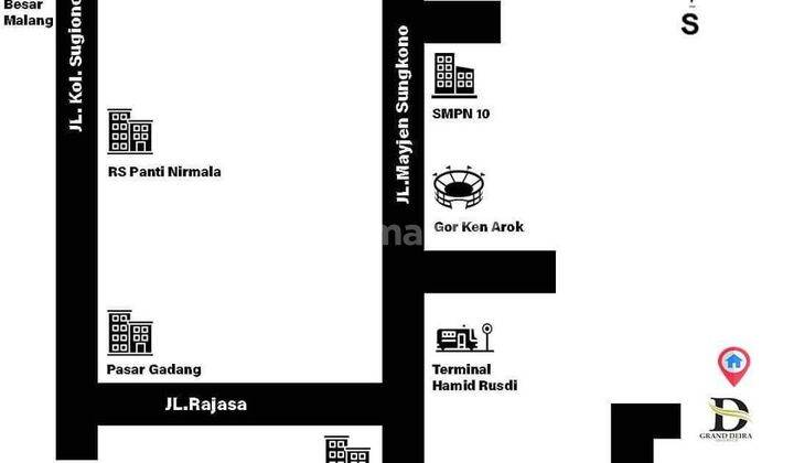 Rumah villa modern dekat Kampus Terbuka Kota Malang 4