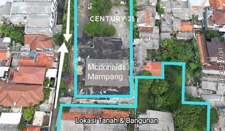 Disewakan Tanah Lokasi Sangat Strategis Dimampang Jakarta Selatan