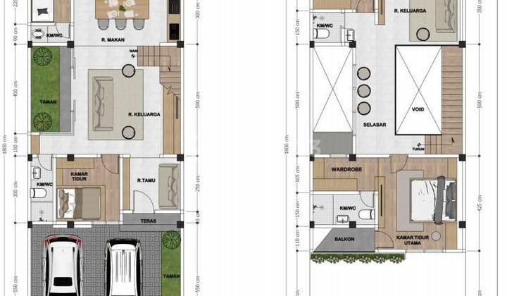 Rumah siap huni masih baru di Taman Villa Meruya Kembangan Jakarta Barat 2