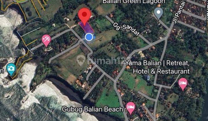 Land 2,000 M2 Balian Beach Tourism Zone Tabanan Near Canggu Bali 1