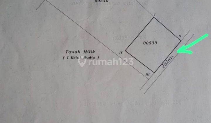 Land 200 M2 In Pandak Bandung Kediri Tabanan Bali 1