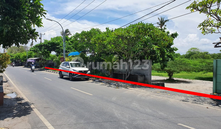 Premium Land Across Kedonganan Beach Suitable for Villa or Business Close to Airport Ngurah Rai