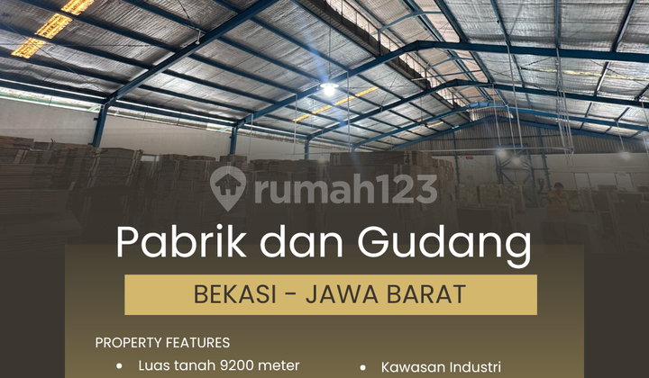FOR SALE FACTORY IN BEKASI INDUSTRIAL AREA