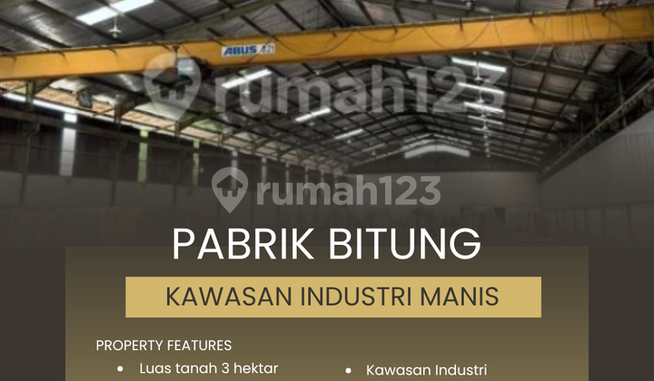 FOR SALE FACTORY IN BITUNG TANGERANG FOR SALE FACTORY IN BITUNG TANGERANG