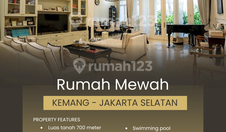Rumah 700 Meter Full Furnished, Kemang - Jakarta Selatan