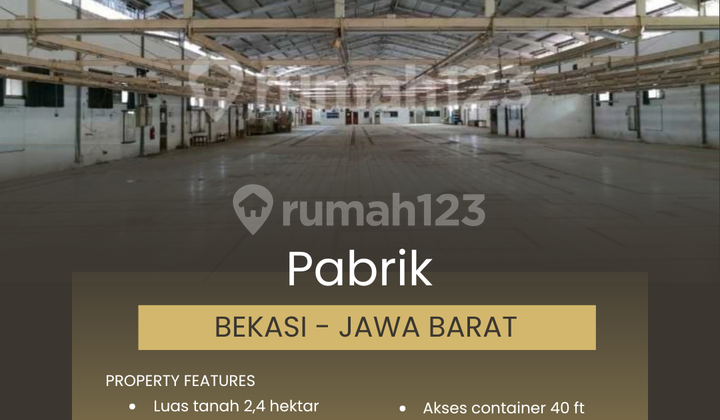FOR SALE FACTORY IN BEKASI FOR SALE FACTORY IN BEKASI