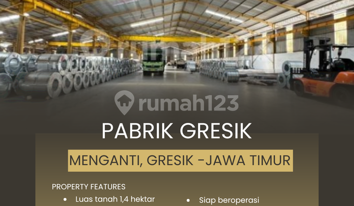 Factory Operating 1.4 Hectares, Gresik, East Java