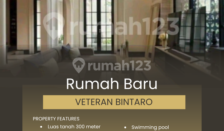 Rumah Full Furnished 300 Meter Veteran, Bintaro - Jakarta Selatan