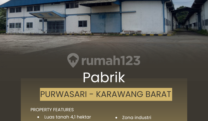 4.1 Hectare Factory in Purwasari - West Karawang