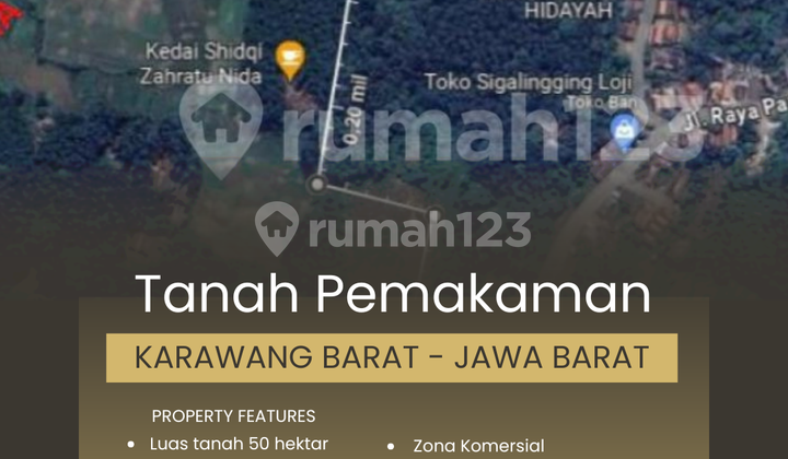 Tanah Pemakaman 50 Hektar Karawang Barat