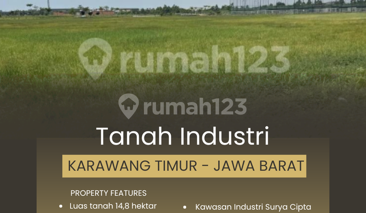 DIJUAL TANAH INDUSTRI DI KAWASAN SURYA CIPTA KARAWANG TIMUR
