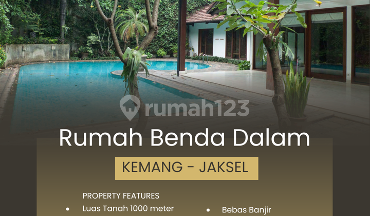 Rumah Mewah Bebas Banjir di Benda Dalam, Jakarta Selatan