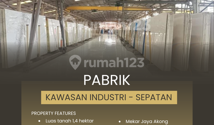 For Sale Factory in Mekar Jaya Akong Industrial Area - Sepatan - Tangerang