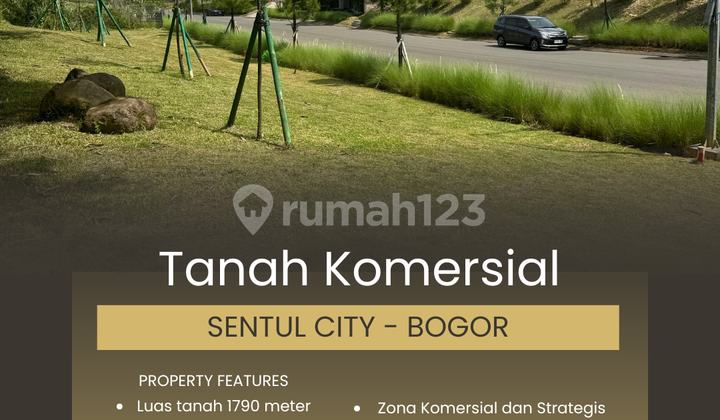 Tanah Komersial 1700 Meter di Sentul City, Bogor - Jawa Barat
