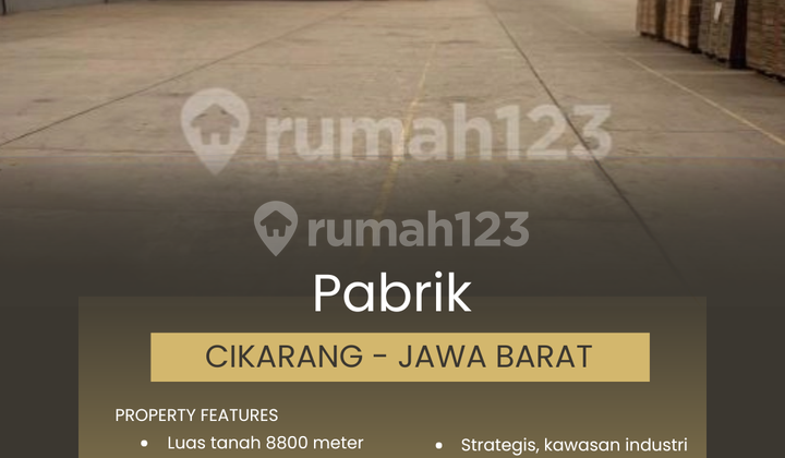 FOR SALE FACTORY IN CIKARANG INDUSTRIAL AREA