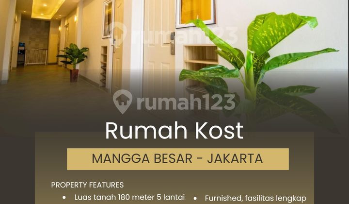 Rumah Kost 32 Pintu 5 Lantai di Mangga Besar - Jakarta Pusat Rumah Kost 32 Pintu 5 Lantai di Mangga Besar - Jakarta Pusat