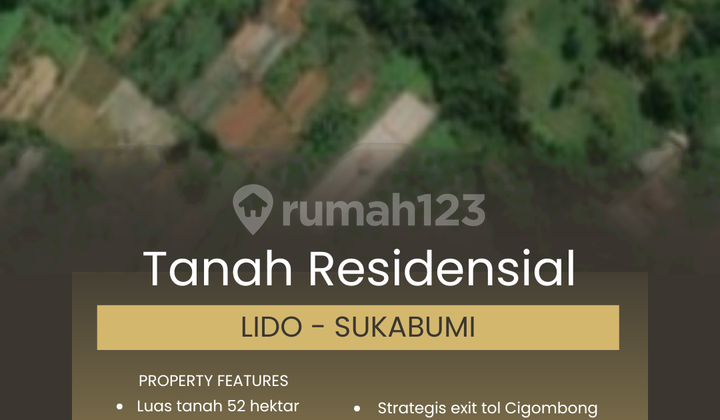 Tanah 50 Hektar di Lido Cigombong Sukabumi, Jawa Barat