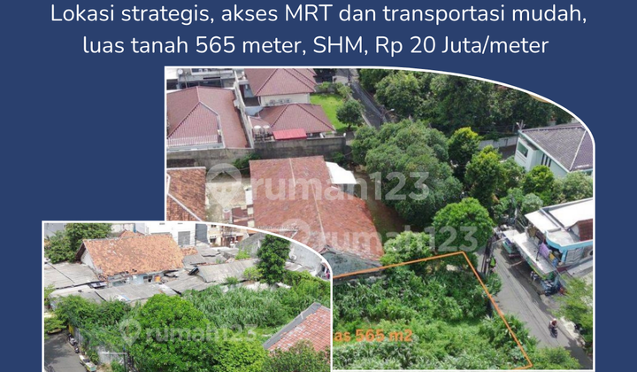 Tanah Haji Nawi 560 Meter Cilandak, Jakarta Selatan