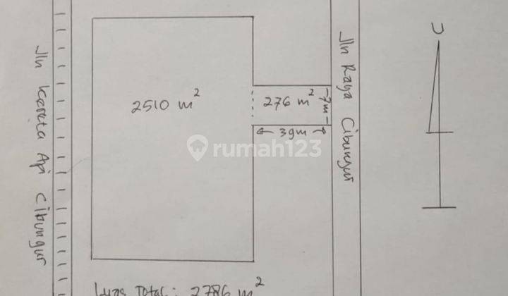 Kavling  Di Jalan Raya Cibungur, Dekat Station KAI Cibungur 2