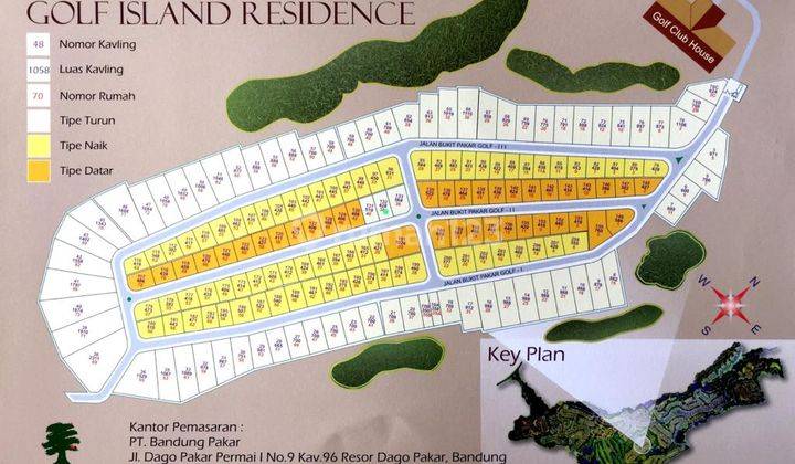 Tanah Kavling Siap Bangun di Golf Island Dago Resort View Golf 2
