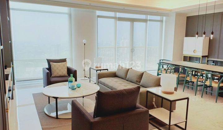 ruang tamu apartment botanica simprug 3 bedroom