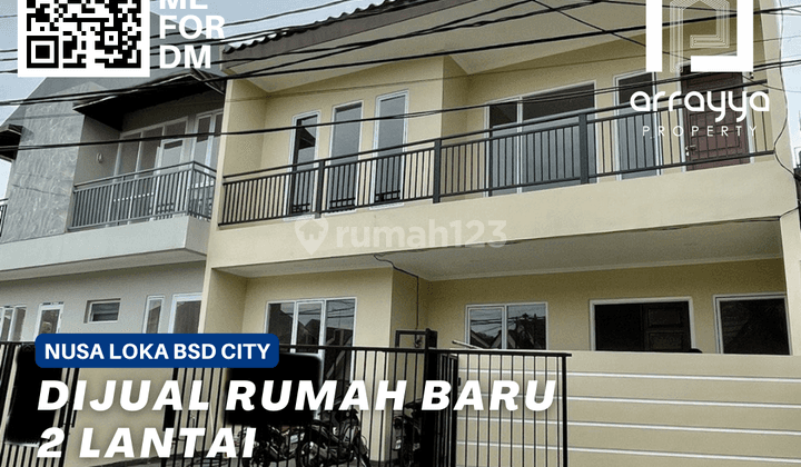 Dijual Rumah 2 Lantai Baru Minimalis Modern Nusa Loka Bsd 1