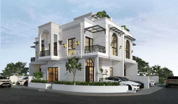 Dijual Rumah Modern Klasik 3 Lantai Di Griya Loka Bsd 2