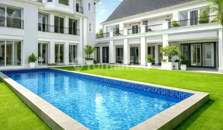 Brand New House Under Construction, 85% Complete, American Classic Design, Fully Furnished in Kemang, South Jakarta